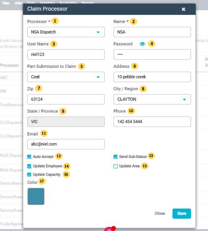Claim Processor Setup_NSA